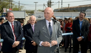 Bonfatti inauguró el nuevo acceso a Rosario por la avenida Ovidio Lagos