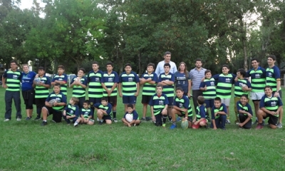 El equipo municipal de rugby estrenó camisetas