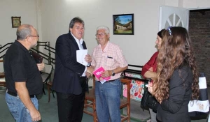 Rubeo visitó el "Centro del discapacitado" de Funes