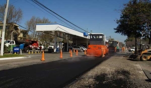 Ya se está re asfaltando la Ruta 11 a la altura de nuestra ciudad