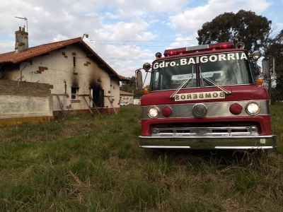 Ardió el chalet del ex centro maternal del hospital Eva Perón