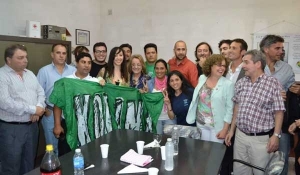 María Eugenia Bielsa acompañó a Alicia Kirchner en su recorrido por Pérez