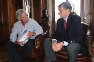 Binner se reunió con el vicepresidente uruguayo Danilo Astori