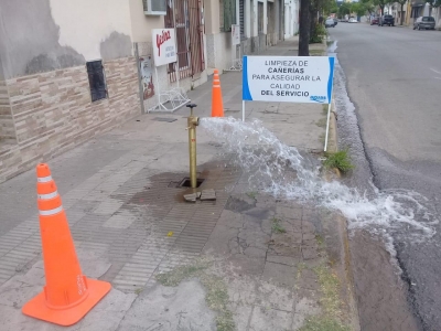 Aguas hará un mantenimiento de cañerías este viernes en Baigorria