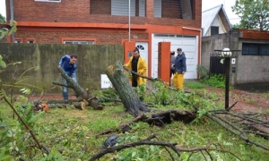 Maglia destacó la tarea del municipio y las fuerzas vivas de la ciudad para contener a los vecinos frente al temporal