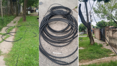Es detenido robando cables en el barrio