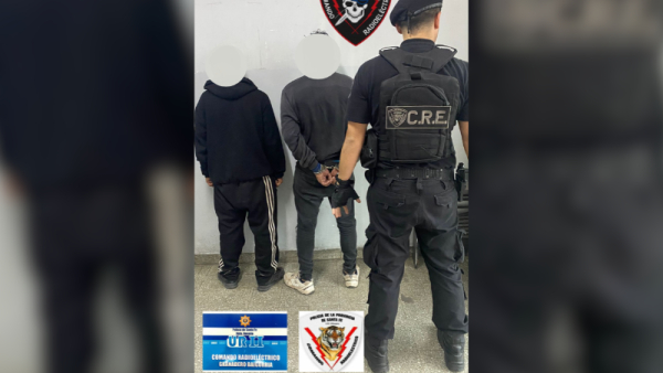 Dos hombres son detenidos tras intentar ingresar a una vivienda en barrio Centro