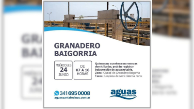 Aguas Santafesinas hará tareas de mantenimiento