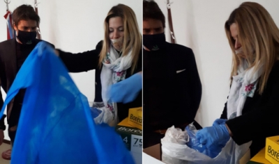 Celulosa donó suministros al SAMCO de Capitán Bermúdez