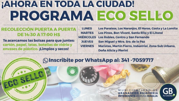 Cada vez más vecinos se suman a Eco Sello en Baigorria