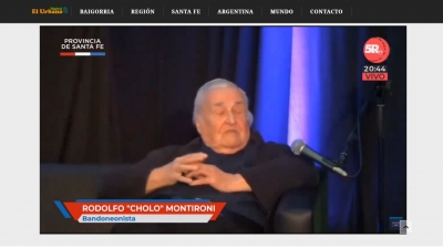 Cumple 90 años, Rodolfo "Cholo" Montironi