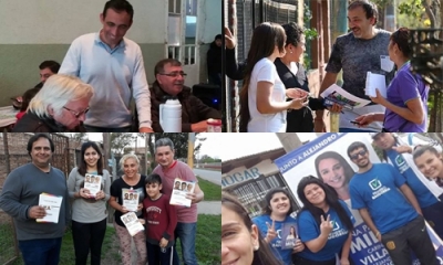Baigorria, una campaña puerta a puerta