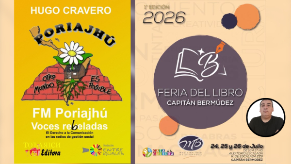 Hugo Cravero presentará su libro sobre radios comunitarias en la Feria del Libro de Capitán Bermúdez