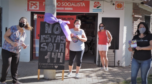 Las Mujeres Socialistas conmemoraron el 25 de noviembre