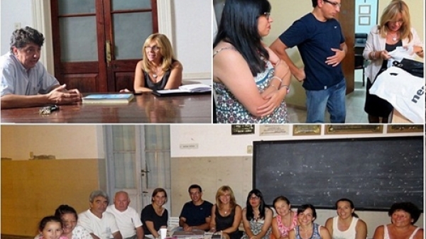 Claudia Giaccone visitó Coronda y Gessler