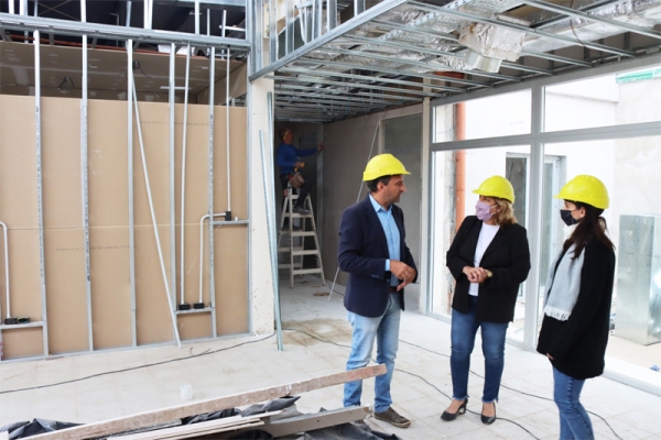 Martorano recorrió el avance de la obra del Centro de Salud de Ybarlucea