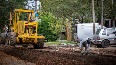 Baigorria avanza con obras en barrio Martín Fierro