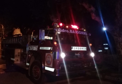 Principio de incendio en una casa de barrio Centro