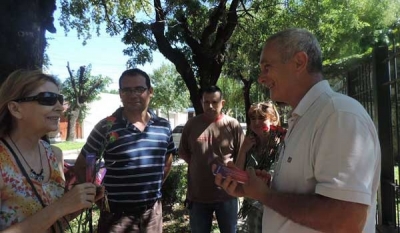 Las Mujeres Socialistas conmemoraron, junto a Magagnini y Bertuzzi, el día internacional de la mujer