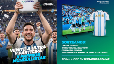 UltraFibra premiará a nuevos clientes y referidos durante el mundial
