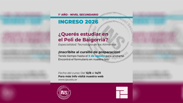 El Poli de Baigorria invitó a inscribirse para estudiar Tecnología de los Alimentos