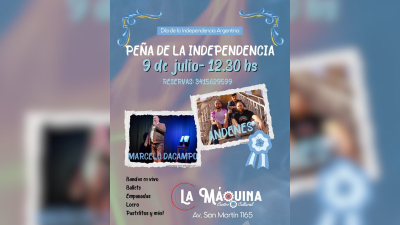El Centro Cultural La Máquina celebrará el Día de la Independencia con música, danzas y gastronomía tradicional