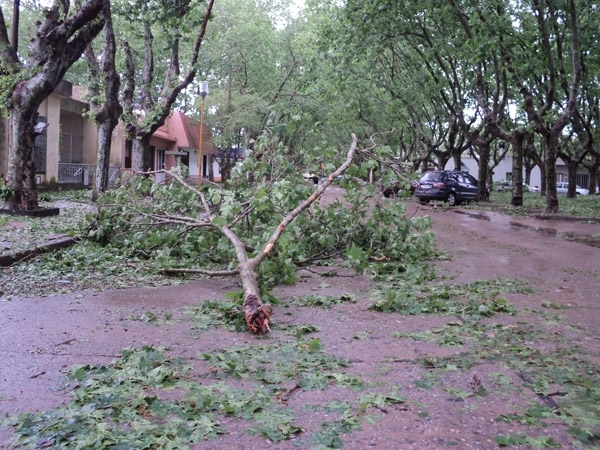 Un muerto, 200 evacuados y calles anegadas por la tormenta en el Gran Rosario 