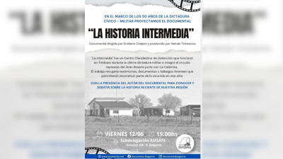 Proyectarán el documental “La Historia de la Intermedia” a 50 años del golpe de Estado