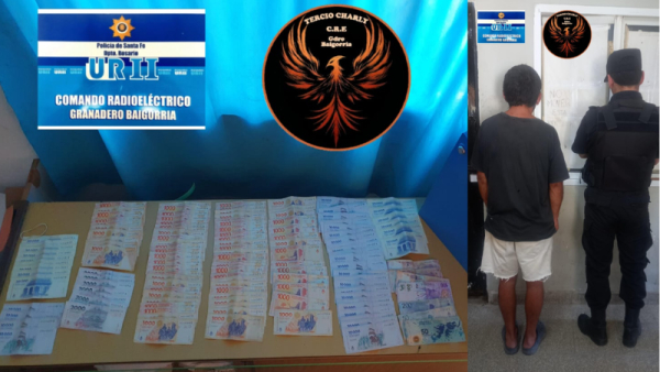 Se llevó la caja registradora y terminó detenido