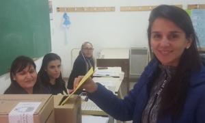 Ana Paula remarcó el clima de tranquilidad que se llevan los comicios