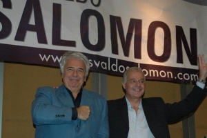 Fuerte apoyo del gobernador De la Sota a Osvaldo Salomón en un multitudinario acto en Rosario