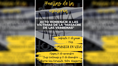 Homenaje a las víctimas de la Masacre de la Verbenas