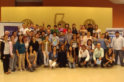 Perotti en Santa Fe junto a militantes de toda la provincia