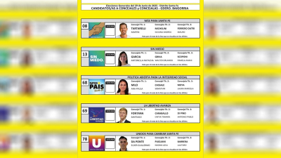 El Tribunal Electoral publicó las boletas para las elecciones generales del 29 de junio
