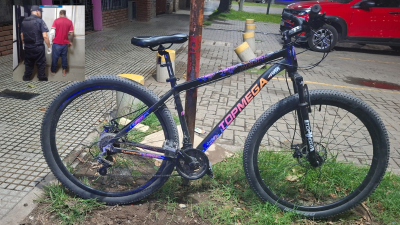 Detuvieron a un hombre cuando intentaba robar una bicicleta