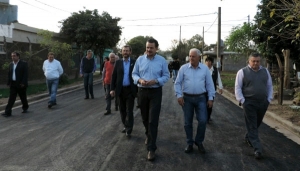 Galassi recorrió obras en Capitán Bermúdez