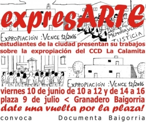 Arte por la expropiación de La Calamita