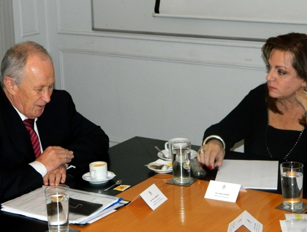 Lamberto se reunió con la ministra de Seguridad de la Nación 