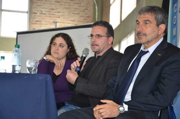 Ramos y Luciani recibieron al Presidente del CONICET en Baigorria