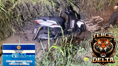Recuperan una moto robada y detienen a un menor de edad