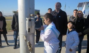 Promesa a la Bandera en la Plaza Eva Perón de Nuestra Ciudad