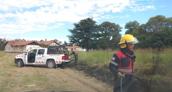 Ardió parte del predio del hospital Eva Perón