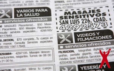 Pese a estar prohibido, Clarín publica anuncios con oferta sexual