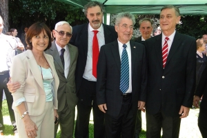 Hermes Binner junto al presidente de Austria, Heintz Fischer  