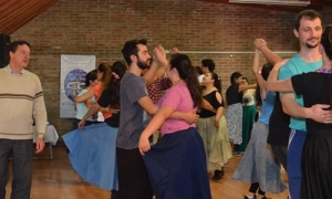 Integrantes del ballet folklórico nacional, incluído su director, brindaron capacitaciones a bailarines del sur santafesino