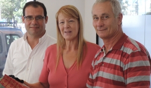 Margarita Stolbizer, llegó a Granadero Baigorria para dar su apoyo a la lista de candidatos que encabezan Daniel Magagnini y CristianBertuzzi.