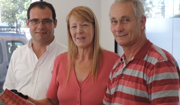 Margarita Stolbizer, llegó a Granadero Baigorria para dar su apoyo a la lista de candidatos que encabezan Daniel Magagnini y CristianBertuzzi.