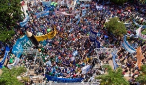 #ParoDocente Masiva movilización a Santa Fe