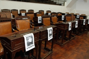 El Concejo rosarino pidió justicia por Marita Verón 