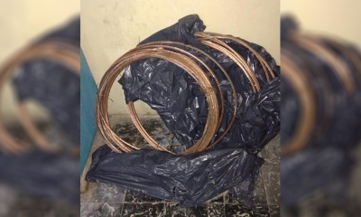 Dos detenidos por robar cables de bronce